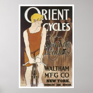 Oriënterende fietsen poster