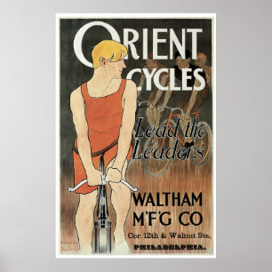 Oriënterende fietsen poster