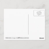 Orig. Foto-olifant en appels in blauw en goud Briefkaart (Achterkant)