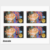 ORIGAMI AUTOMNE Chow rectangle stickers (Feuille)