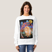 ORIGAMI AUTUMN de witte shirten van de Chow kiezen Trui (Voorkant volledig)