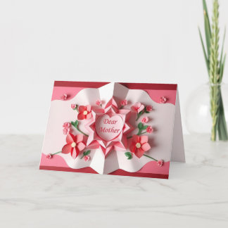 Origami Bloemen Moederdag Kaart (1)