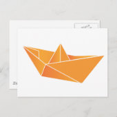 Origami Boat Briefkaart (Voorkant / Achterkant)