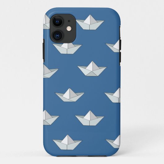 Origami bots op het waterpatroon Case-Mate iPhone case (Achterkant)