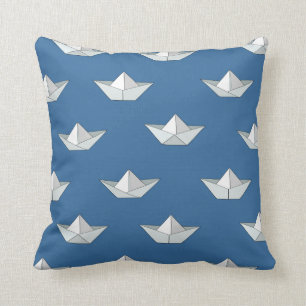 Origami bots op het waterpatroon kussen