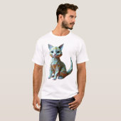 Origami Cat T-shirt (Voorkant volledig)