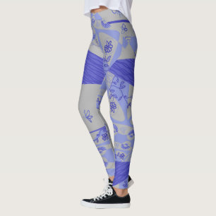 Origami Chintz (L) Indigogrijs Leggings