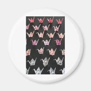origami crane sierplanten magneet