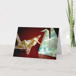 Origami Cranes · Get Well Kaart