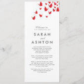 Origami Cranes Wedding Programme Programma (Voorkant)