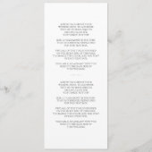 Origami Cranes Wedding Programme Programma (Achterkant)