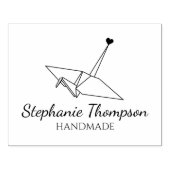 Origami Custom Handmade Large Rubberstempel (Afrduk)