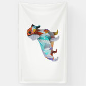 Origami Dachshund Spandoek (Verticaal)