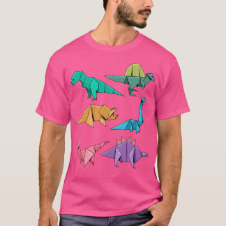 Origami Dinosaurus Shirt Dinosaurussen Origami Sty