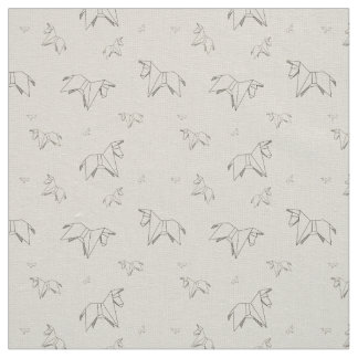 Origami Donkey op Linen kleur Stof