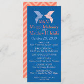 Origami Doves Programme de mariage catholique (Devant / Derrière)