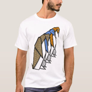 Origami Emperor Penguins T-shirt