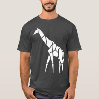 Origami Giraffe Geometrische Giraffe T-shirt