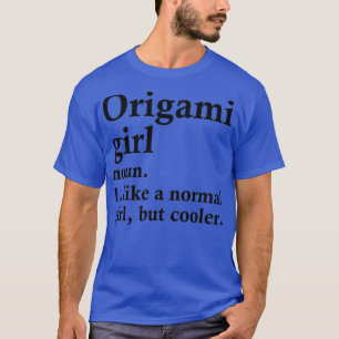 Origami Girl Funny Japanse Art Definition T-shirt
