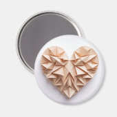Origami hart magneet (Voorkant / Achterkant)
