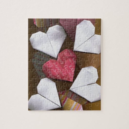 Origami Hearts Jigzaag Puzzle Legpuzzel (Verticaal)
