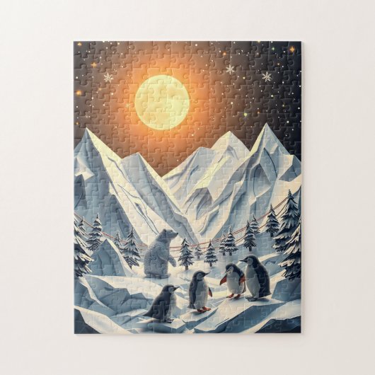 Origami holiday puzzle (Vertical)