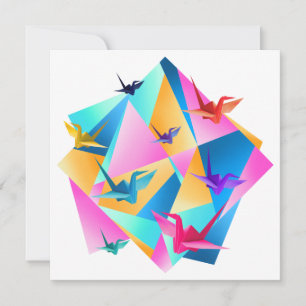 Origami Kaleidoscoop Uitnodiging