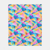 Origami Kaleidoscope Fleece Deken (Voorkant)