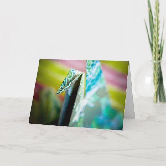 Origami kraan - Wenskaart Kaart (Voorkant)