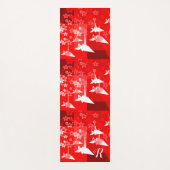Origami kranen monogrammed yoga mat (Voorkant)