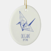 Origami Kunst Japans Vouwen Kunst Retro Kraan Keramisch Ornament (Rechts)
