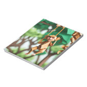 Origami Kunst - Whimsical Mischief: Speelse Aap Notitieblok (Gedraaid)