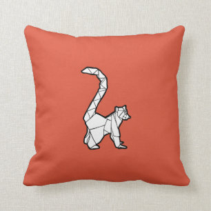 Origami Lemur Pillow Kussen