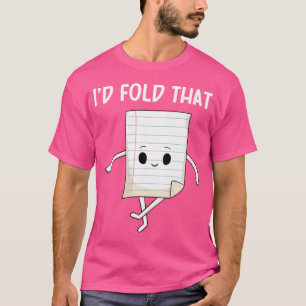 Origami Liefhebber Papier Vouwen Master Origamist  T-shirt
