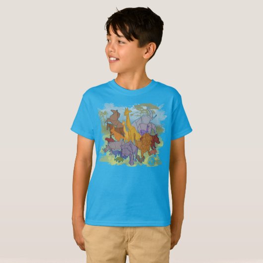 Origami Menagerie T-shirt (Voorkant volledig)
