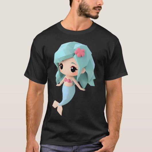 Origami Mermaid T-shirt (Voorkant)
