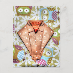 ORIGAMI OWL JAPANESE PAPIER ART BRIEFKAART