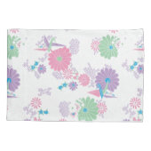 Origami Paper Cranes en Flowers Kussensloop (Achterkant)