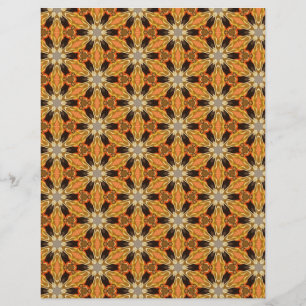 Origami papier oranje zwart aanpasbaar hobby kunst flyer