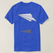 origami-papieren vliegtuig t-shirt (Design voorkant)