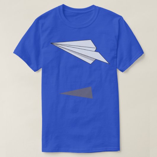 origami-papieren vliegtuig t-shirt (Design voorkant)