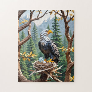 Origami Patriotic American Eagle Legpuzzel