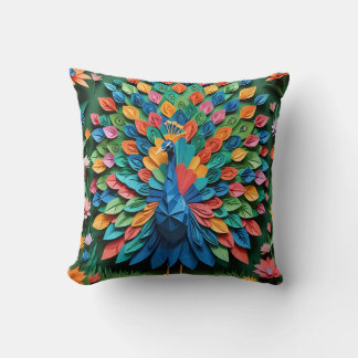 Origami Pauw  Kussen