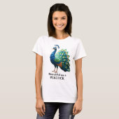 Origami Peacock T-shirt women's (Voorkant volledig)