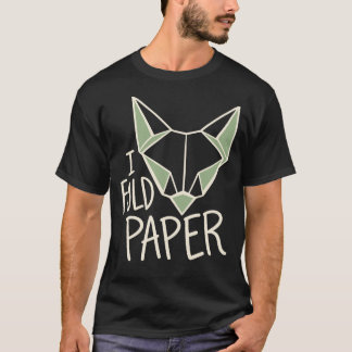 Origami Renard T-Shirt pour les passionnés de plia