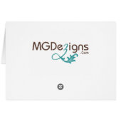 origami rouge grues Mariage carte de siège (Dos Horizontal)