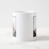 Origami Sailboat on Star Design Paper Jumbo Beker (Voorkant)