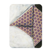 Origami Sailboat on Star Design Paper Magneet (Verticaal)