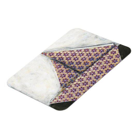 Origami Sailboat on Star Design Paper Magneet (Linkerzijde)