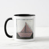 Origami Sailboat on Star Design Paper Mok (Links)